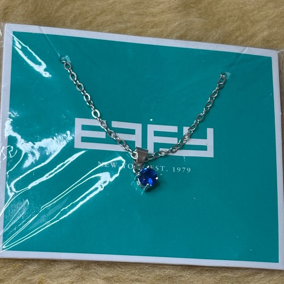 Effy Jewelry - Effy Silver Necklace with Vibrant Blue Pendant
